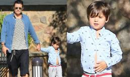 Flynn lạ lẫm với tóc ngắn, lộ bụng tròn xoe ngộ nghĩnh