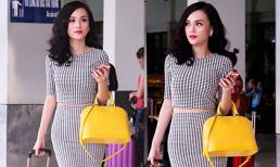 Cao Thùy Linh cuốn hút với thời trang sân bay thanh lịch