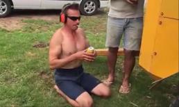 Thử thách uống bia trước ống xả khí