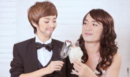 Vợ chồng Thu Trang “hoán đổi” giới tính kỷ niệm ngày cưới