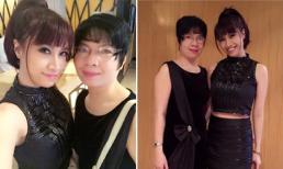 Pha Lê khoe mẹ trẻ đẹp như hai chị em