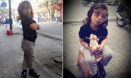 Con gái MC Thành Trung sành điệu dạo phố