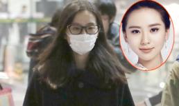 Lưu Thi Thi lẻ bóng ở sân bay sau khi kết hôn