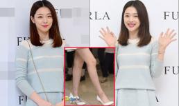 Sulli (fx) lộ chân đầy 'hoa gấm'