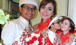 Huỳnh Đông hôn vợ tình cảm trong lễ rước dâu