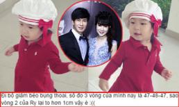 Con gái Lý Hải diện váy đỏ đi bộ 'giảm eo' cực yêu