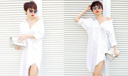 Tóc Tiên hút ánh nhìn tò mò với mốt giấu quần