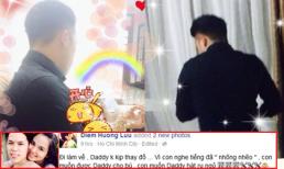 Diễm Hương hết lời khen ông xã chăm con đảm đang