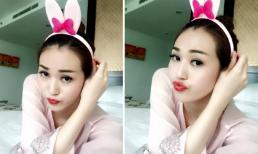 Khánh My gây 'sốt' với bờm tai thỏ cực dễ thương 
