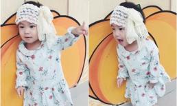 Bé Cherry nhà Lý Hải quấn khăn điệu đà như công chúa