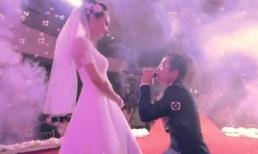 Chú rể đột ngột biến mất khi trao nhẫn, cô dâu òa khóc
