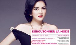 Lý Nhã Kỳ xuất hiện trên thông cáo triển lãm thời trang lớn tại Pháp 