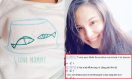 Diễm Hương úp mở hình ảnh con trai làm fans tò mò