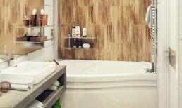 Phòng vệ sinh 3m2 thoải mái xây bồn tắm