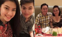 Siêu mẫu Thu Hằng khoe bố mẹ sang đẹp và em trai như hot boy