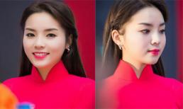 Hoa hậu Kỳ Duyên thướt tha áo dài trong đêm từ thiện