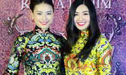 Ngô Thanh Vân - Lê Khánh nổi bật với áo dài cách tân 