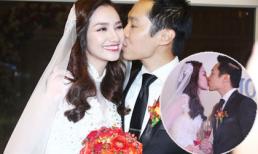 Trúc Diễm và chồng hôn nhau say đắm trong đám cưới ở quê nhà