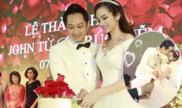 Đám cưới Trúc Diễm: Cô dâu, chú rể vỡ òa hạnh phúc khi làm lễ