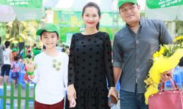 Kim Hiền mặc váy suông che bụng bầu 3 tháng