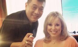 Tuấn Hà Lan tạo mẫu tóc cho ngôi sao truyền hình Mỹ 