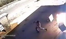 Tai nạn ở trạm xăng vì đãng trí