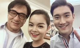 Phạm Quỳnh Anh rạng rỡ bên Thành Long và Choi Siwon