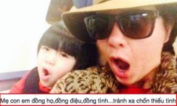 Thúy Nga và con gái đi nước ngoài tránh xa chốn 'thiếu tình'