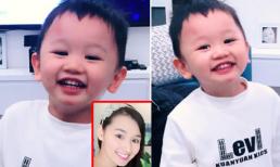 Con trai Lã Thanh Huyền gây 'sốt' với nụ cười siêu dễ thương