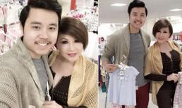 Vũ Hoàng Việt và bồ tỷ phú tình tứ đi mua đồ trẻ em
