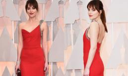 Sao phim '50 sắc thái' quyến rũ trên thảm đỏ Oscar 2015 