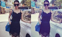 Trà Ngọc Hằng tiếp tục 'lăng xê' xu hướng váy ngủ dạo phố