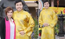 Vũ Hoàng Việt và người tình tỷ phú ăn diện thanh lịch đi lễ chùa 