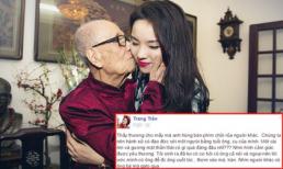 Trang Trần bênh vực bức ảnh GS Vũ Khiêu hôn má HH Kỳ Duyên 