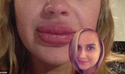 Cô gái bị sưng vù môi do tuỳ tiện mua hàng qua mạng 