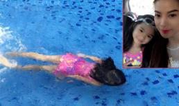 Con gái Trương Ngọc Ánh 'trổ tài' bơi lội như vận động viên nhí