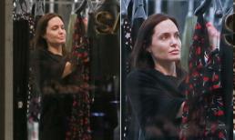 Angelina Jolie mặt mộc bơ phờ một mình đi mua sắm