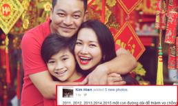 Kim Hiền tỏ tình 'ngọt như mía lùi' với ông xã sau 5 năm yêu