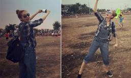 Minh Hằng nhí nhảnh, hồn nhiên thả diều 