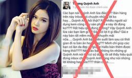 Trương Quỳnh Anh 'giận dữ' vì bị lợi dụng hình ảnh