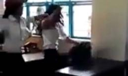 Nữ sinh Trà Vinh đập ghế vào đầu bạn, hành xử như côn đồ