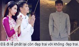 Công Vinh gây tranh cãi khi khoe được vợ tặng quần áo lễ Phật