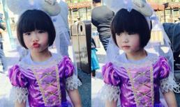 Con gái Thúy Nga ăn diện như công chúa đi 'du hí' Disneyland