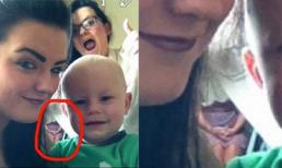 Phát hiện con ma mặc áo tím khi chụp ảnh 