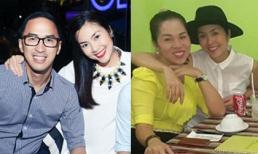 Tăng Thanh Hà rạng rỡ bên ông xã ở tháng cuối thai kì