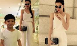 Hồ Ngọc Hà sành điệu dạo phố cùng con trai Subeo