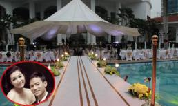 Quang cảnh tiệc cưới xa hoa bên bể bơi của Thanh Thanh Hiền - Chế Phong
