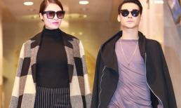 Quế Vân và em trai sành điệu đi xem diễn thời trang