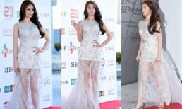 'Tiểu Kim Tae Hee' lộng lẫy với váy dài thướt tha trên thảm đỏ