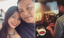 Kim Hiền hạnh phúc vì được chồng nấu ăn ngày cuối tuần